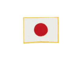 Opnaai embleem Japanse vlag 8x6cm