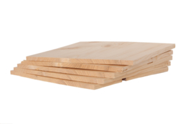 Set van 5 houten breekplanken 30x30x1cm