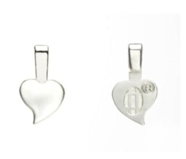 Verzilverde hanger hartmodel medium (8300-105)