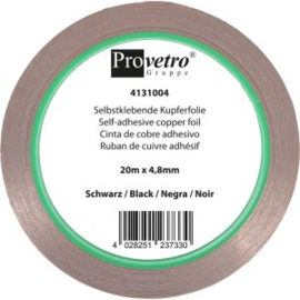 Koperfolie Black coated 4,8 mm Provetro