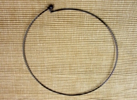Spang zwart/bronskleurig met bol lengte 42 cm