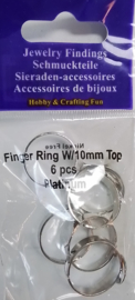 Ringen Platinum. Zakje met 6 stuks.