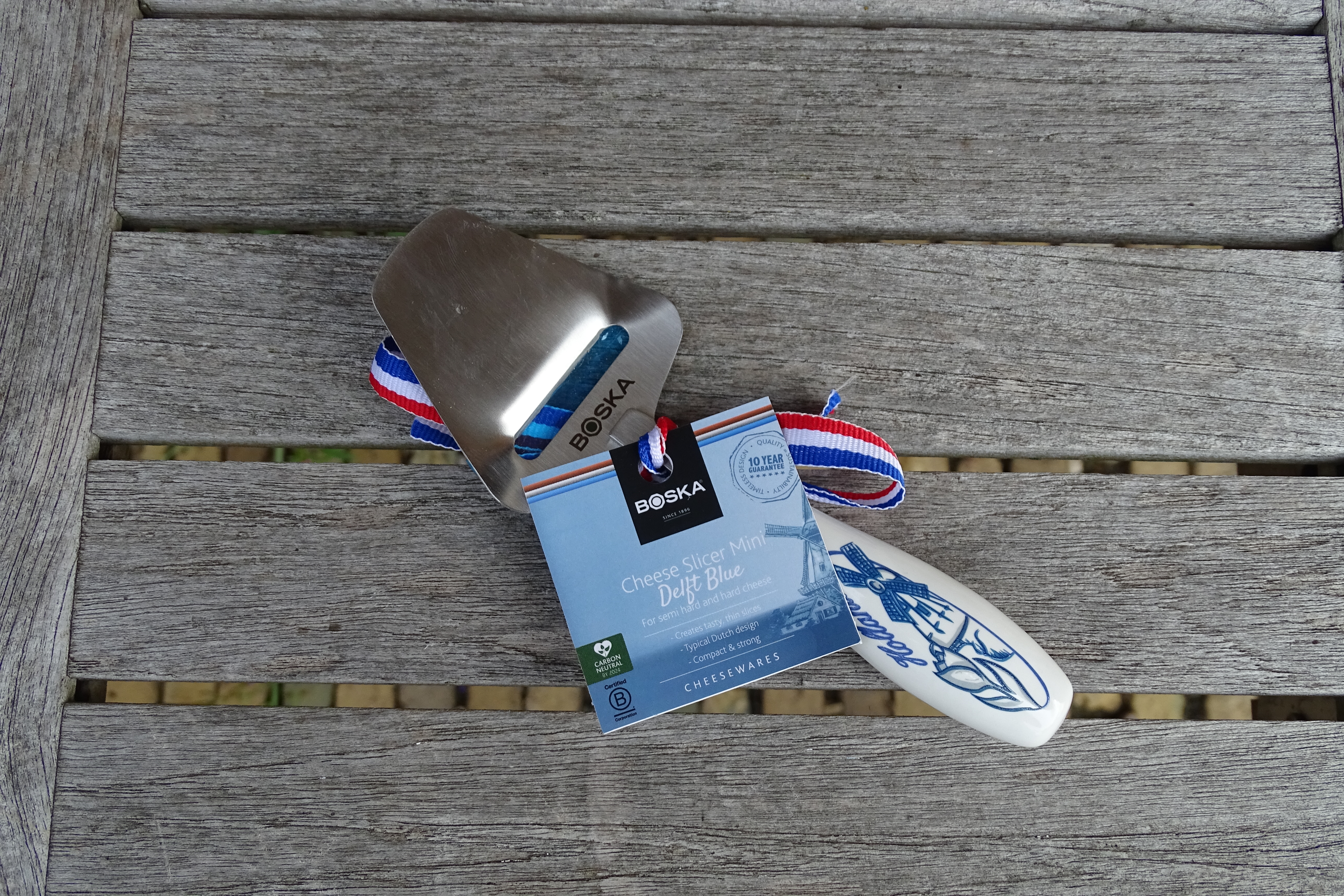 Mini Käsehobel 15 cm Delfter Blau