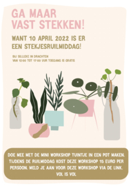 Tuintje in een pot 10 april 2022