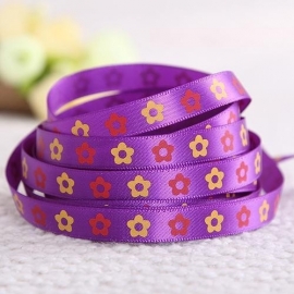 10.06 Paars lint met bloemen
