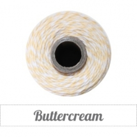 17.02 Baker`s twine geel / wit Buttercream