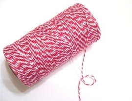 17.02 Baker`s twine rood / wit Maraschino