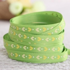 10.08 Groen lint met hartjes