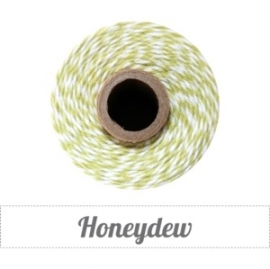 17.02 Baker`s twine licht groen / wit Honeydew