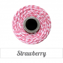 17.02 Baker`s twine rood / wit Strawberry