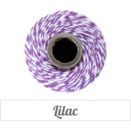 17.02 Baker`s twine donker paars / wit Lilac