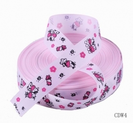 10.00 Roze lint met koeien