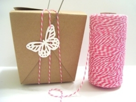 17.02 Baker`s twine roze / wit Pink Sorbet