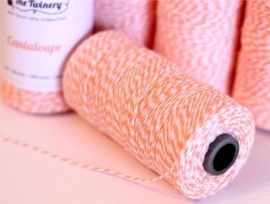 17.02 Baker`s twine oranje / wit Cantaloupe