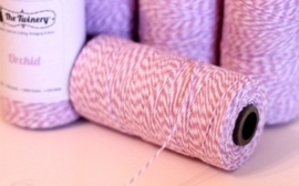 17.02 Baker`s twine licht paars / wit Orchid