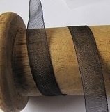 10.01 Zwart organza