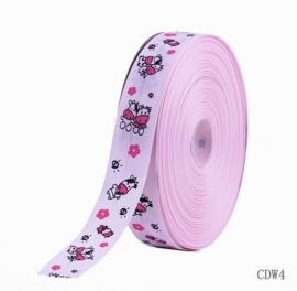 10.00 Roze lint met koeien
