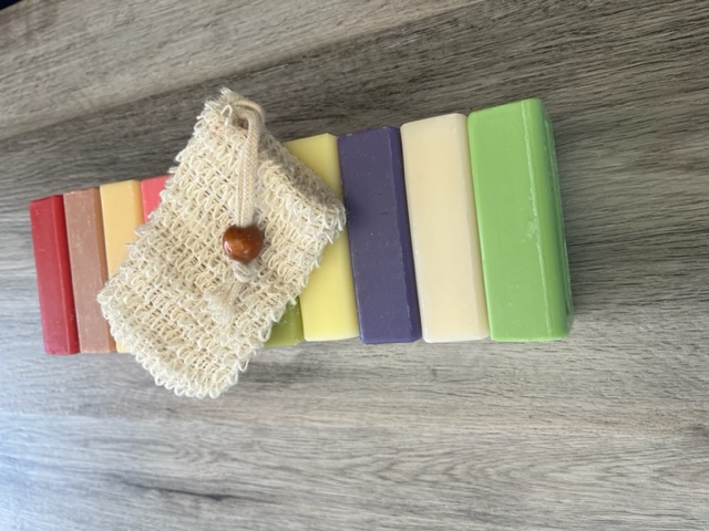 zomer aanbieding 125 gram zeepjes met gratis sisal scrub zakje