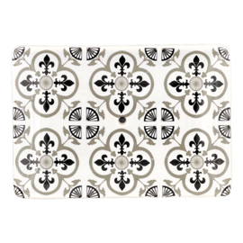 Seifenschale Fleur de Lys  Schwarzgrau model 80