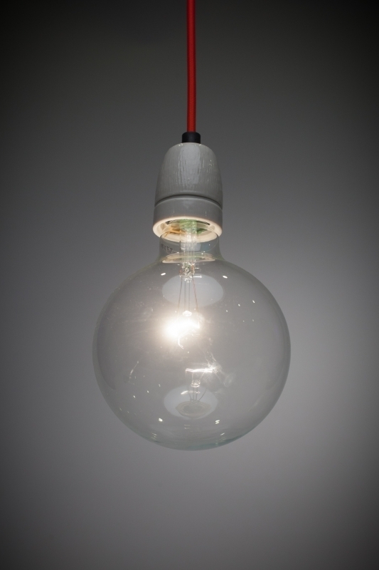 Lichtbron voor retro lamp met snoer Het Lichtlab globe 125mm helder