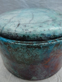 Urn raku turquoise. MU 61