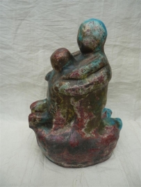 Raku emotie urn "Verbondenheid" 1