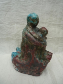 Raku emotie urn "Verbondenheid" 1