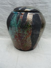 Urn raku Turquoise. MU 57