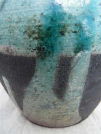 Urn raku turquoise. MU 54