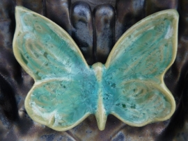 Urn met vlinder antraciet / groen 5