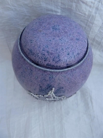 Katten urn met strass katten hoofdje. -14 -