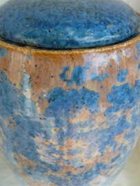 Urn blauw / geel. U 126