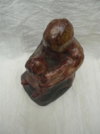 Raku emotie urn "Verbondenheid" 2