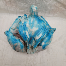 Mini urn raku duif B