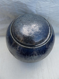 Urn blauw / zilver tinten. MU 33
