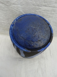 Urn raku blauw. MU 58