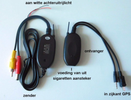 7 inch GPS Navigatie samen met Draadloze Achteruitrijcamera (12V)