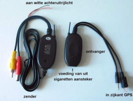 9 inch GPS Navigaties met Draadloze Achteruitrijcamera