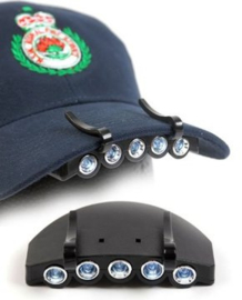 5-LED Caplight – Led licht voor op je Baseball Cap