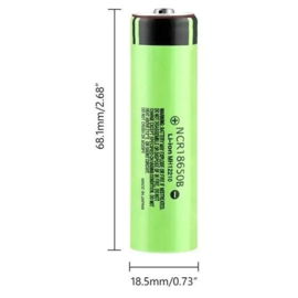 Nieuwe 18650 Batterijen NCR18650B - 3400mAh