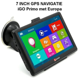 7 inch GPS Navigatie samen met Draadloze Achteruitrijcamera (12V)