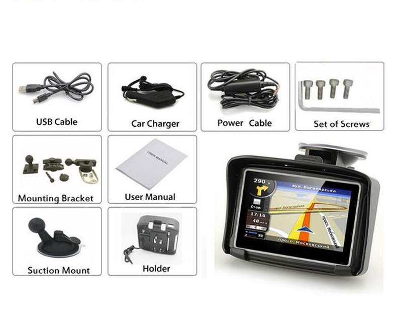 Nieuwe Motor GPS Navigatie de Prolech MT4301 met Nieuwste Kaarten