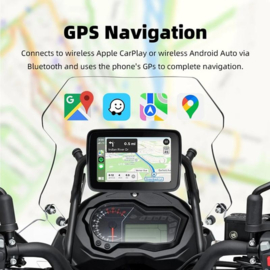 Nieuwe 5 inch Motor GPS Navigatie met Carplay en Android Auto