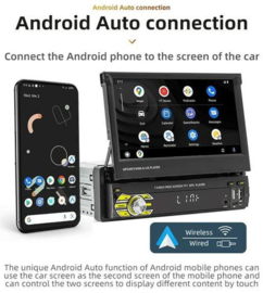 Nieuwe 1DIN Android Autoradio met uitklapbaar Scherm