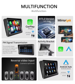 7 inch Android GPS Navigatie met Android Auto en Carplay