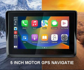Nieuwe 5 inch Motor GPS Navigaties met Carplay en Android Auto