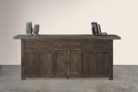 Landelijk robuust dressoir "Jens" vergrijsd hout