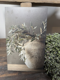 Leuk houten decobordje