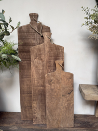 Stoere houten broodplank bruin 70 cm