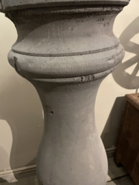 Prachtige robuuste vloerlamp oude baluster